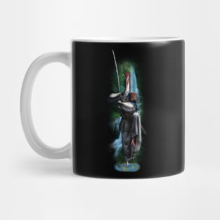 Exclusive Hand Drawn Samurai Stork | Samurai Collection Item-12 (Stork) | by Rendigart Studio Mug